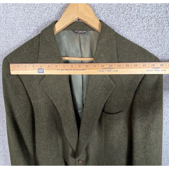 Lord & Taylor 100% Camel Hair Blazer Men’s 44 Jacket Dark Academia Professor USA - Picture 6 of 16